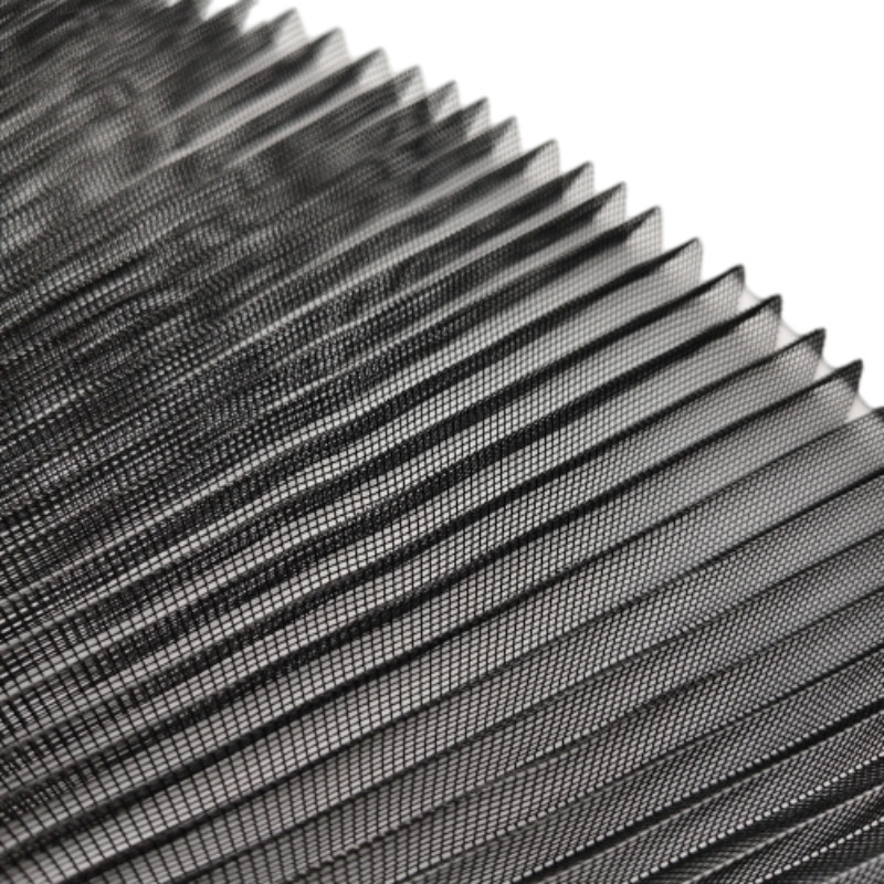 Fast Delivery 100cm Width Uv Resistant Pleated Fly Screen for Balcony Windproof Screen