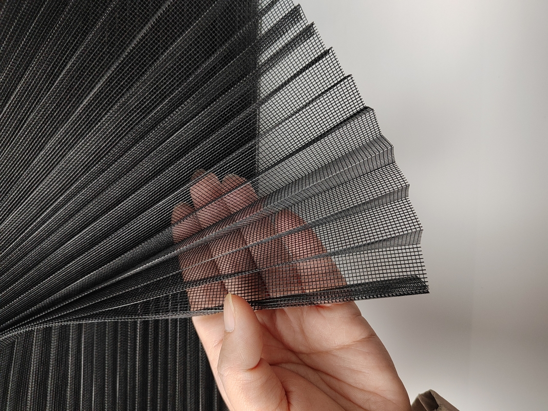Price Guarantee 18mm Fold Height Plisse Insect Screen Uv Resistant and DIY Installation for Protection