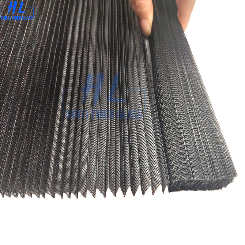 شاشة قابلة للطي - الموردين عرض 3m شاشة حشرات مزدوجة سهلة التنظيف مصنوعة من مادة بوليستر بنسبة 100 في المئة مناسبة للأبواب الداخلية