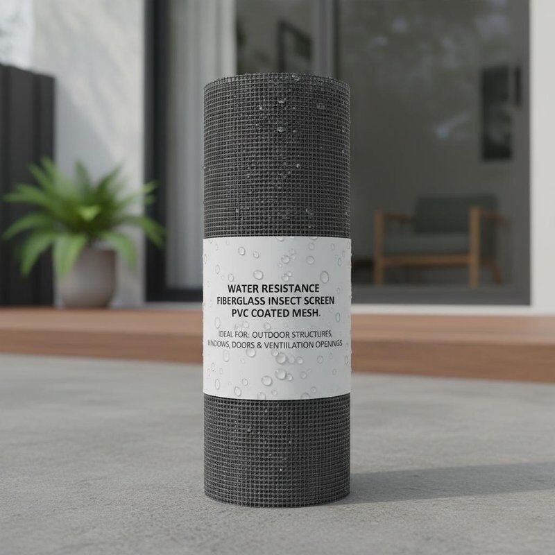 شبكة ألياف زجاجية مقاومة للماء ومطلية بمادة PVC مثالية للاستخدام في الهياكل الخارجية والنوافذ والأبواب وفتحات التهوية