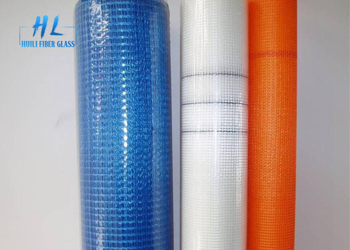 شبكة الألياف الزجاجية المنسوجة 4 * 4MM 160G القلوية مقاومة للجدار الخارجي والسقف