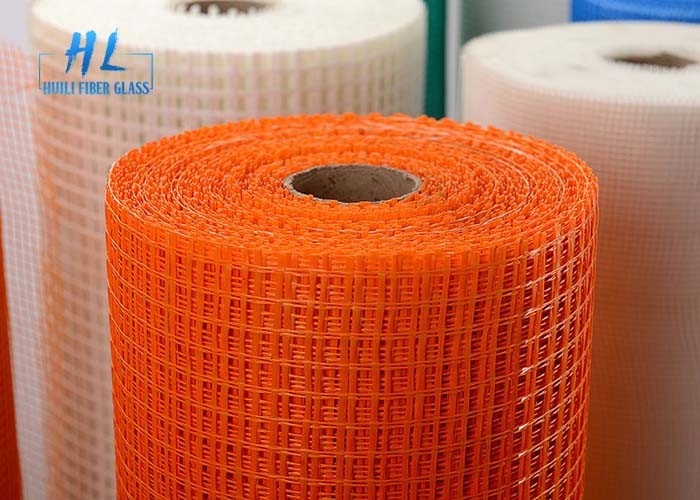 800N الأزرق الألياف الزجاجية مربع الشبكة 5 * 5mm فتحة 1.2m لمواد البناء