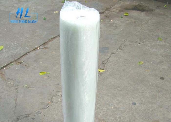90G شبكة الألياف الزجاجية المعاوضة 5 * 5MM 1M * 50M لنظام واجهة سهلة النقل