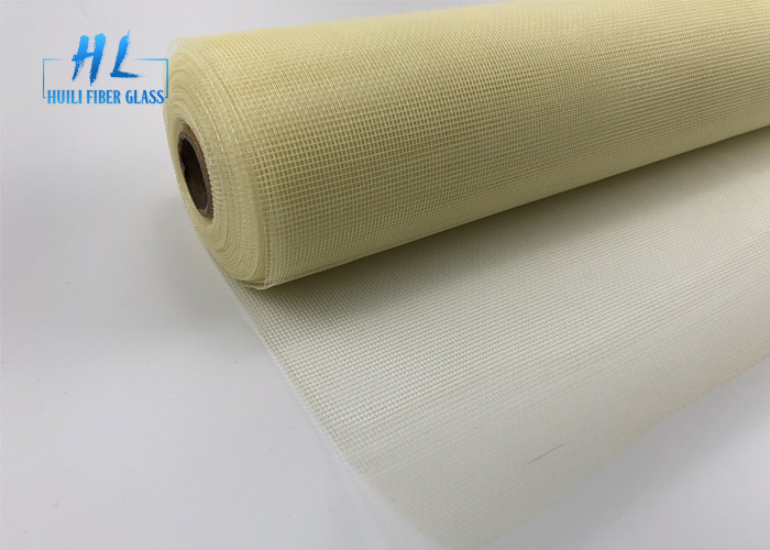 18 * 16 شبكة 120G الألياف الزجاجية نافذة الشاشة مع الألوان الأصفر والرمادي