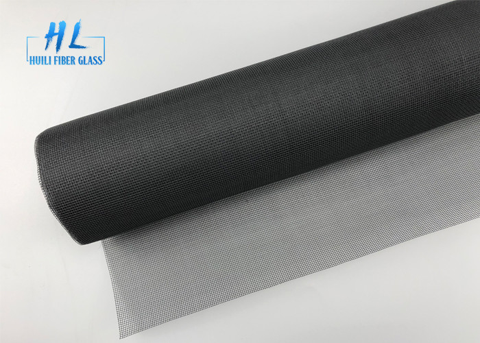 17 * 15 شبكة 110G أسود اللون الألياف الزجاجية نافذة الشاشة ناموسية