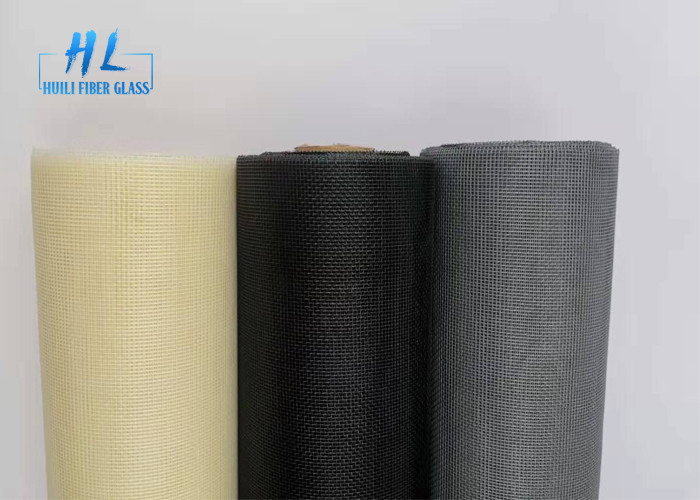 18 * 16 شبكة PVC المغلفة الألياف الزجاجية ناموسية مع الألوان الصفراء