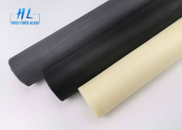 18 * 16 شبكة PVC المغلفة الألياف الزجاجية ناموسية مع الألوان الصفراء
