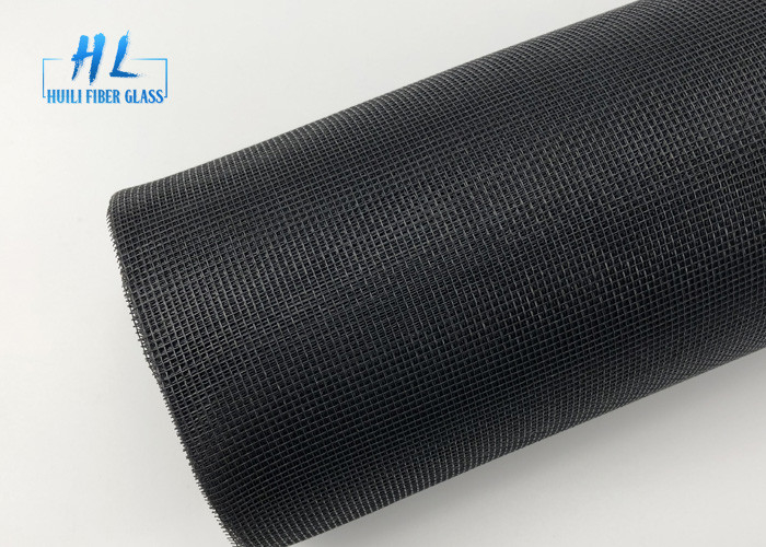 48ft * 100ft البلاستيكية المغلفة 105 جرام الفيبرجلاس شبكة البعوض اللون الأسود 18 * 16