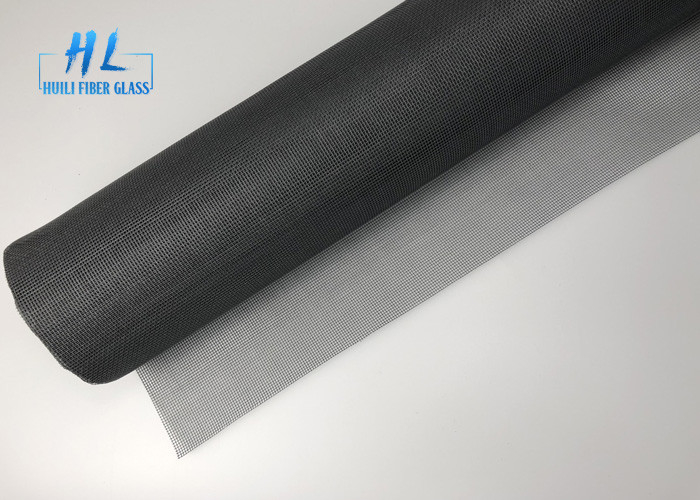 48ft * 100ft البلاستيكية المغلفة 105 جرام الفيبرجلاس شبكة البعوض اللون الأسود 18 * 16