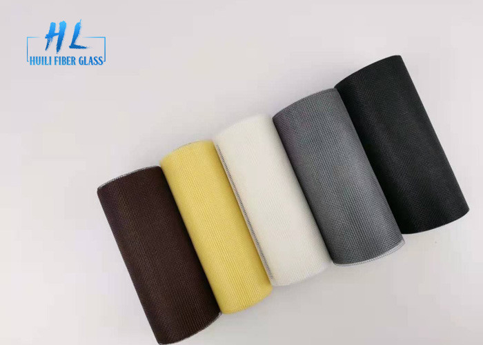 PVC المغلفة النار مقاومة اللون الأسود الألياف الزجاجية شبكة البعوض لمنع