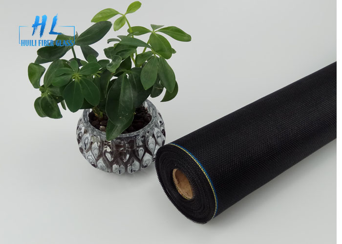 90G 110G 18 * 16 شاشة نافذة الألياف الزجاجية الحشرات في اللون الرمادي أو الأسود