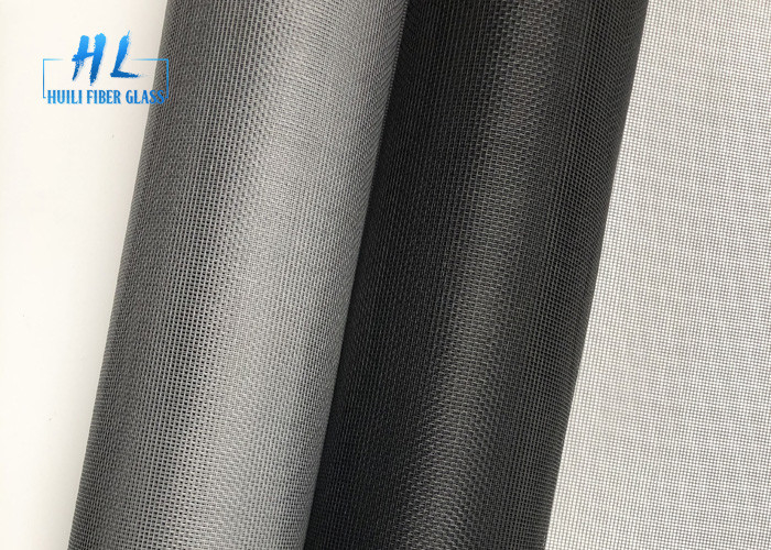 مقاوم للنار PVC مغطاة بـ Fiberglass Mosquito Mesh For Strong UV Protected Window Screen
