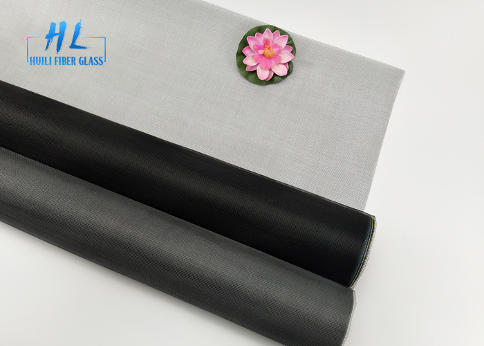 أسود اللون 20 * 20 شبكة حجم 130G شاشات ذبابة جاهزة للأبواب