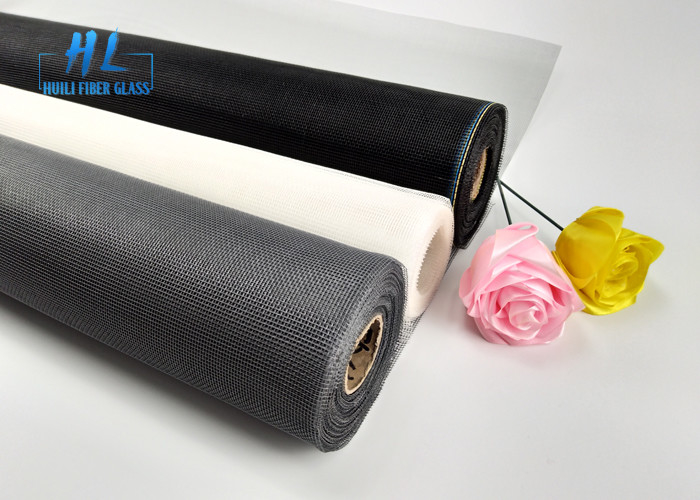 شبكة البعوض من الألياف الزجاجية 33 Tex تمنع القذارة الأسود 0.6m-3.2m