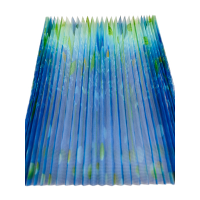 Fast Delivery 100cm Width Uv Resistant Pleated Fly Screen for Balcony Windproof Screen