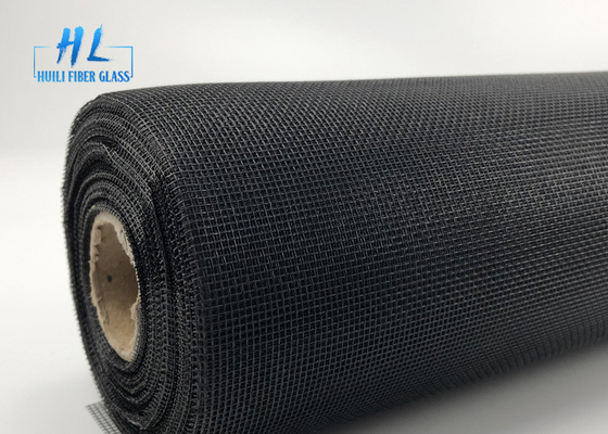 مكافحة البعوض 18 * 16 115g رمادي PVC المغلفة الألياف الزجاجية يطير الشاشة