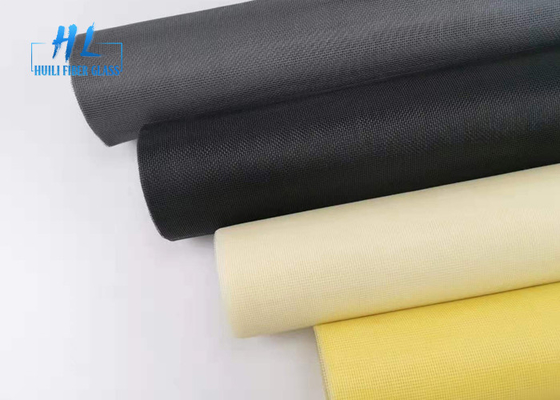 17x16 شبكة 120g / m2 الألياف الزجاجية الحشرات الشاشة PVC المغلفة مقاومة للحريق