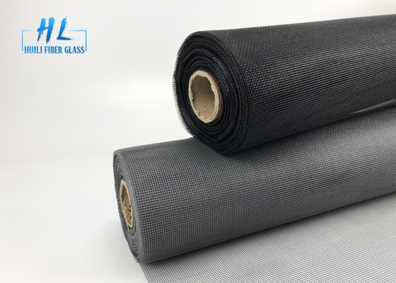 معيار 18 * 16 أسود PVC المغلفة الألياف الزجاجية الشاشة الحشرات
